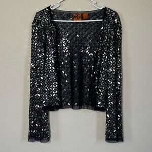 Tory Burch Cardigan Sweater with Sequin. Size M